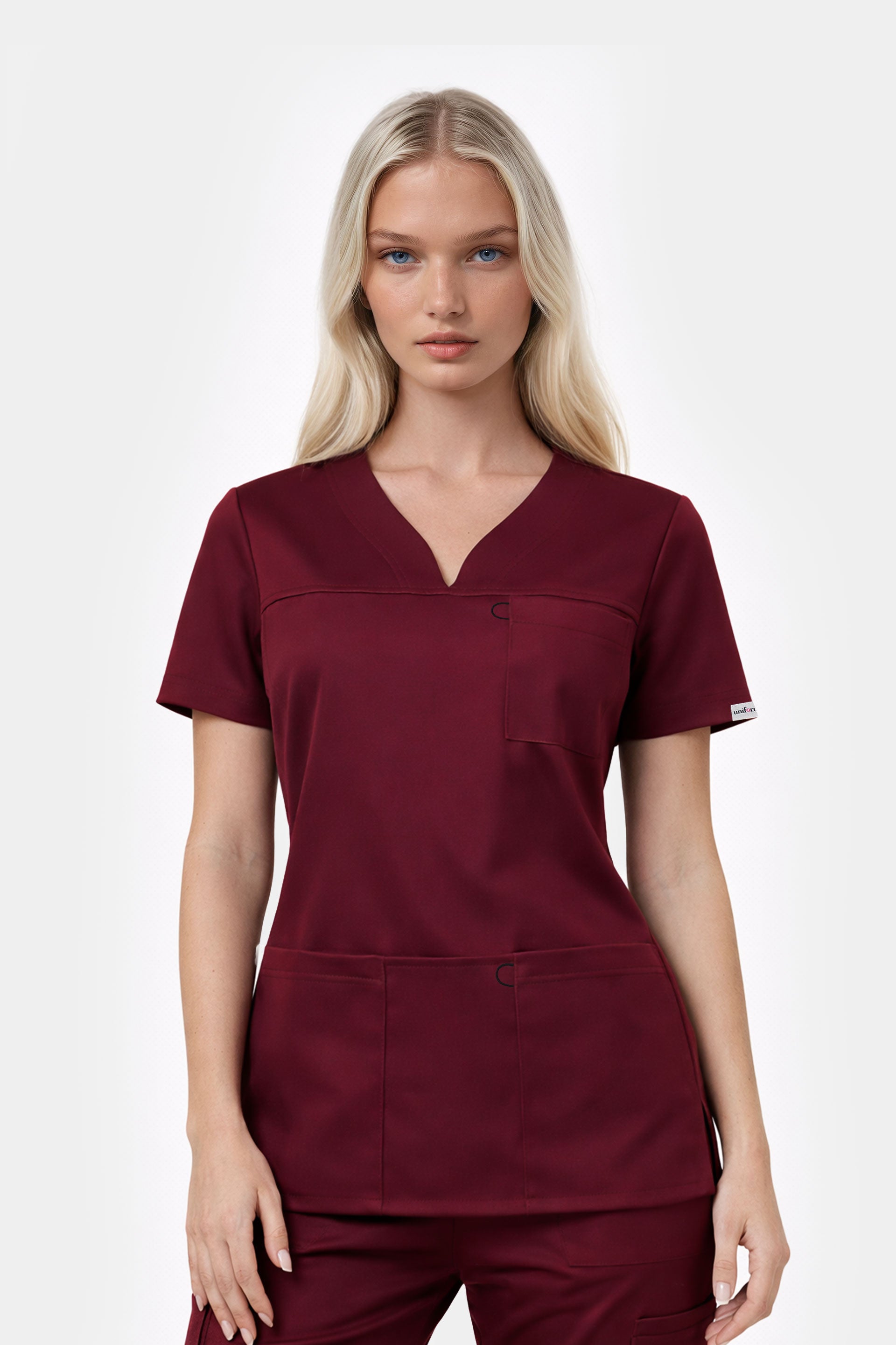 Bluza medyczna damska Amelia - kolor bordo