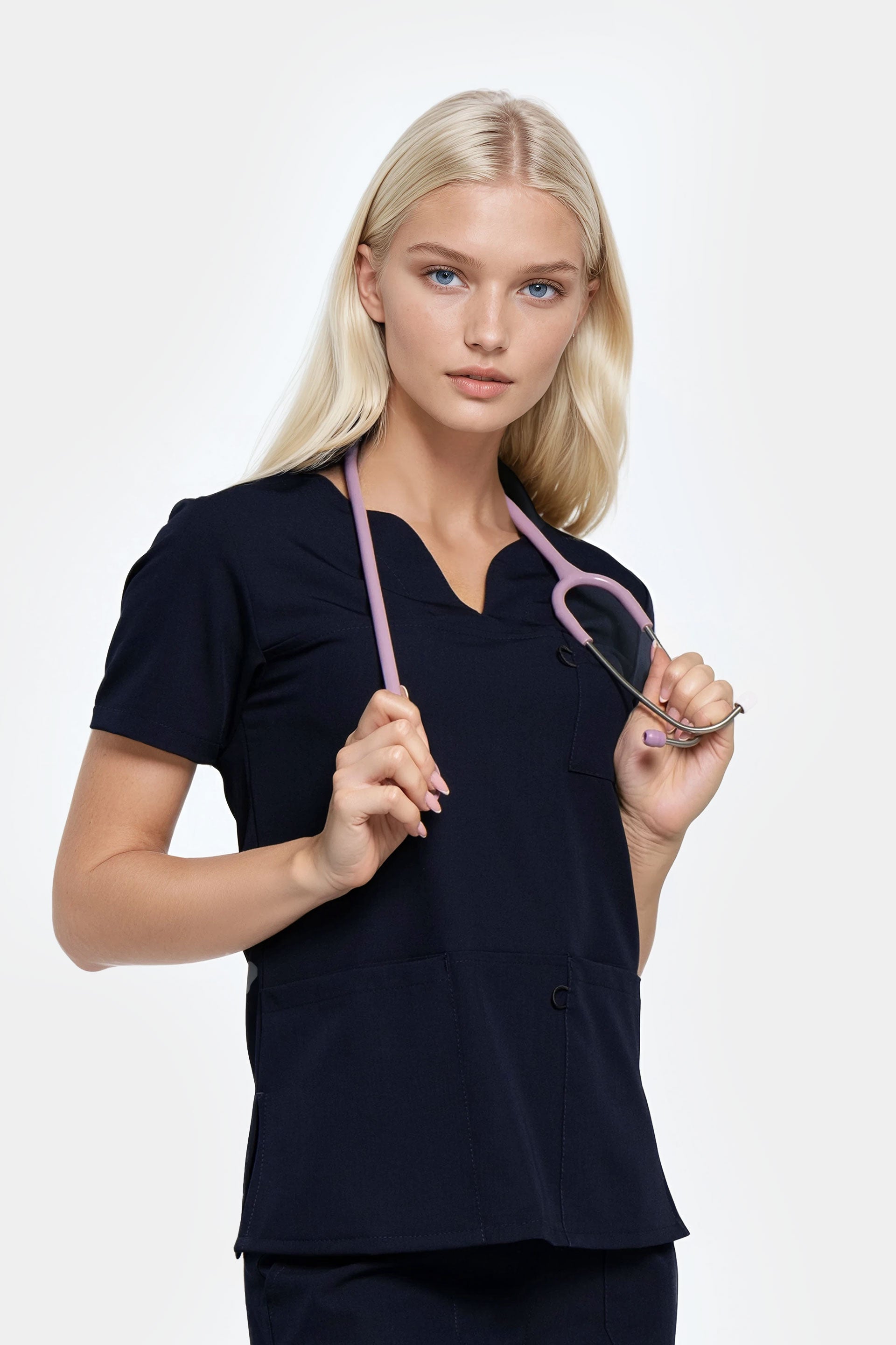 Bluza medyczna damska Amelia - kolor dark navy