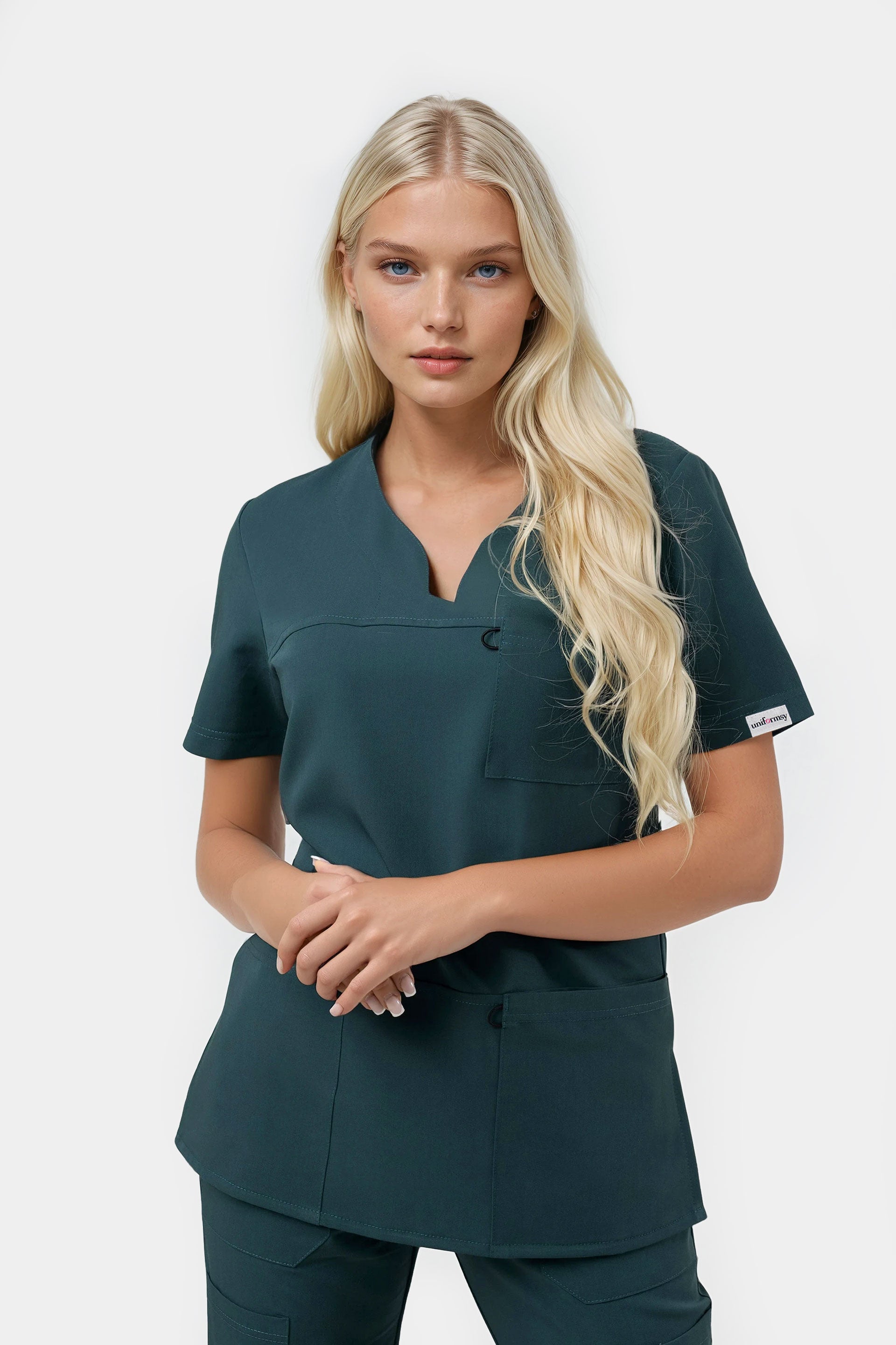 Bluza medyczna damska Amelia - kolor deep marine