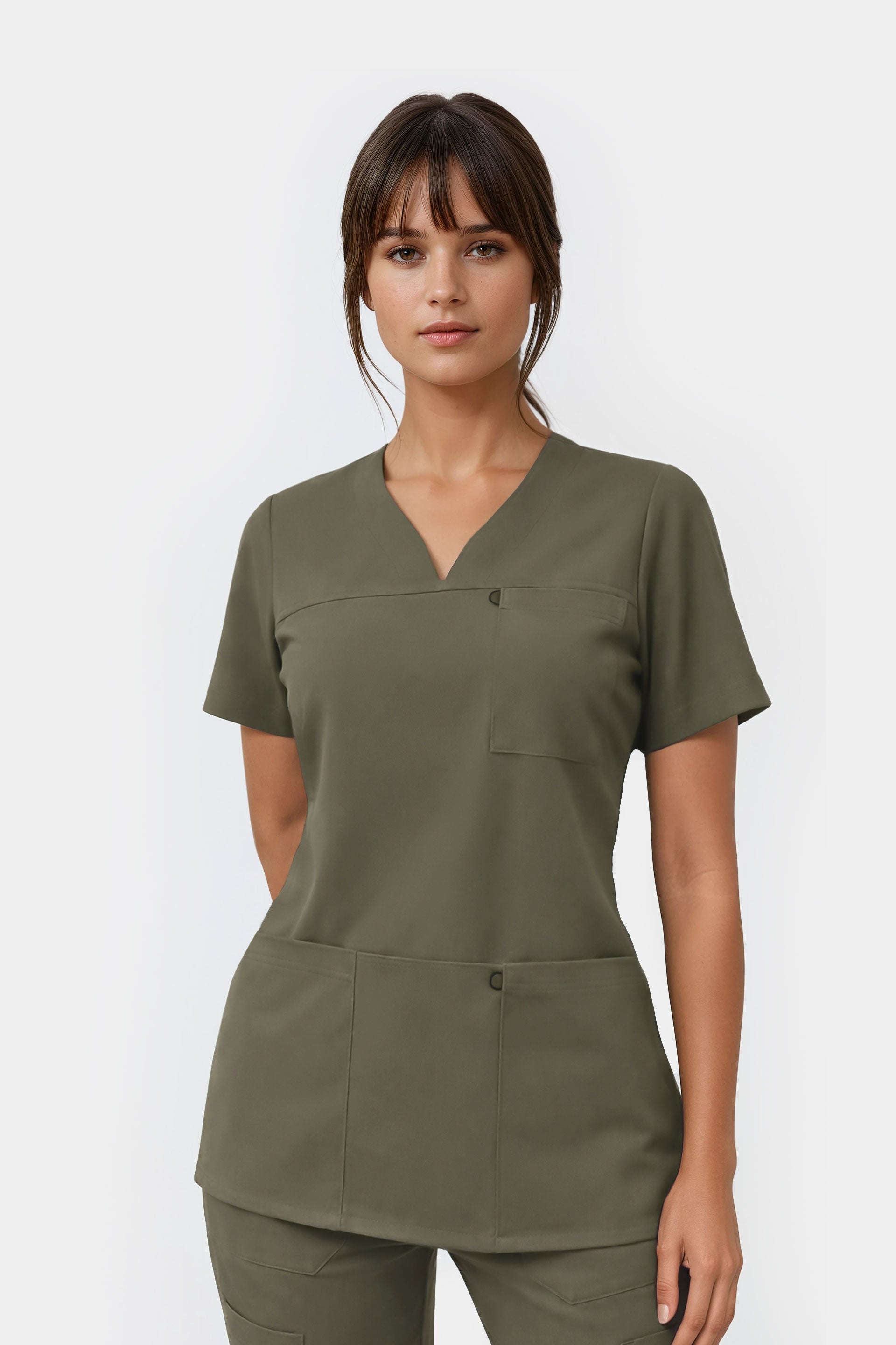 Bluza medyczna damska Amelia - kolor olive