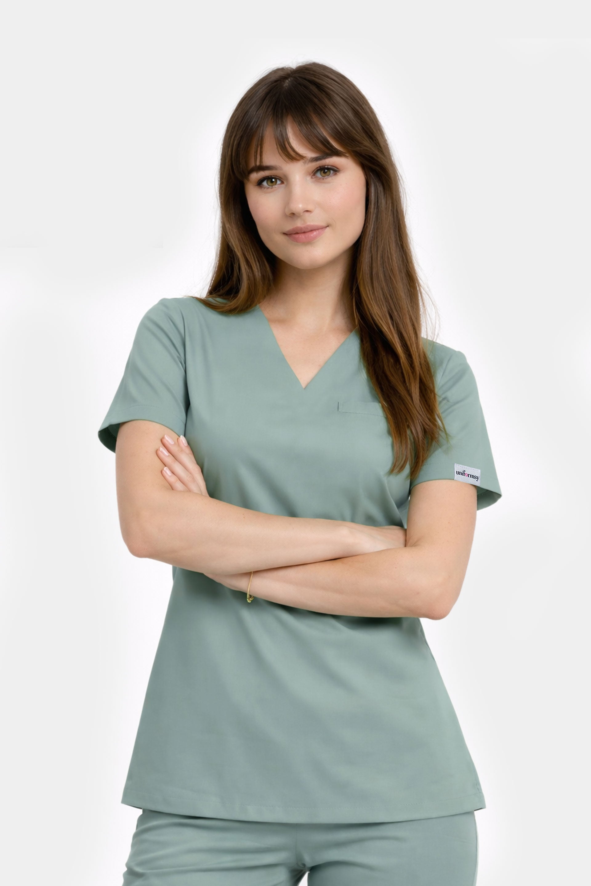 Medyczna bluza damska Cami - kolor lily pad