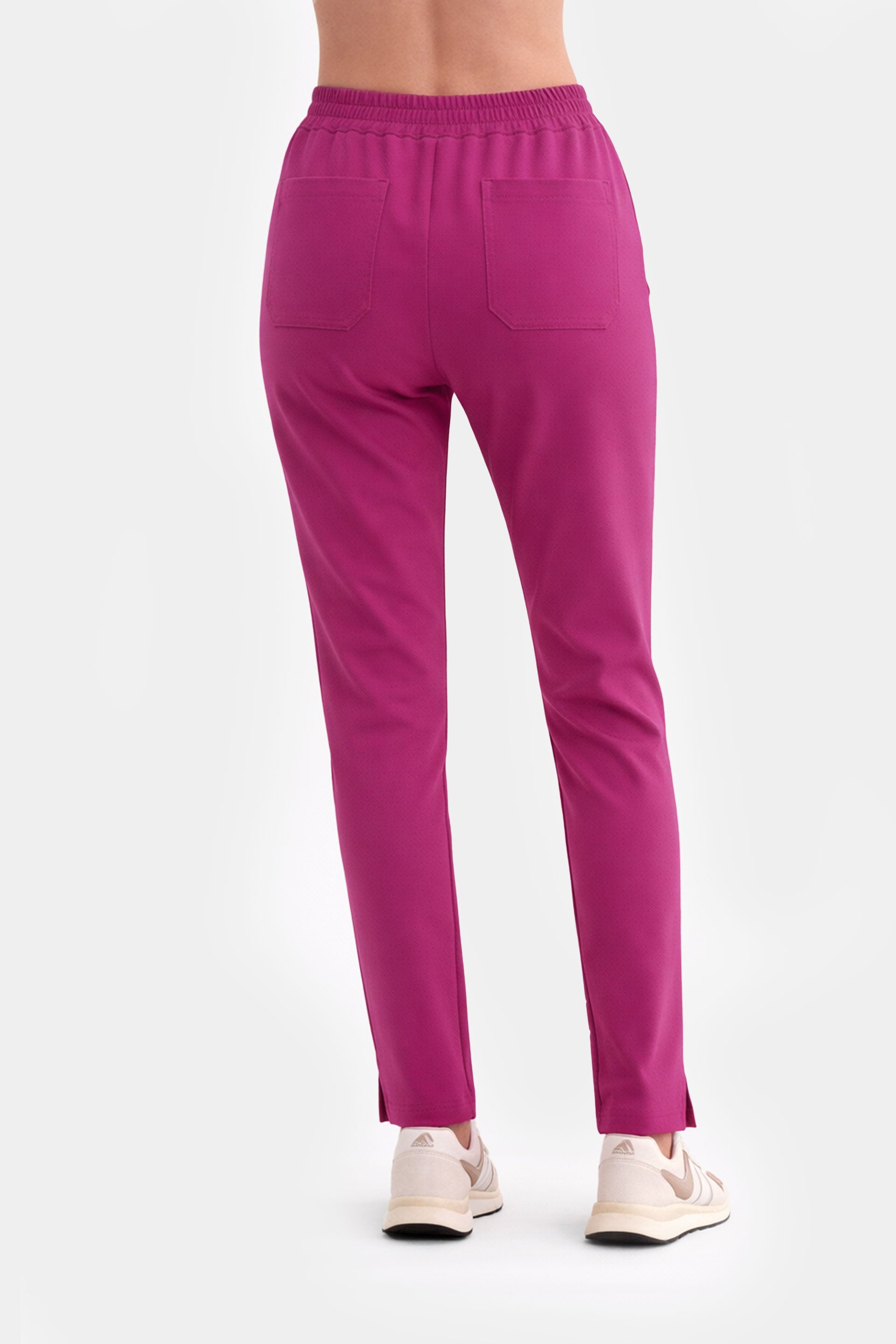 Damskie spodnie medyczne Fit - kolor blush violet