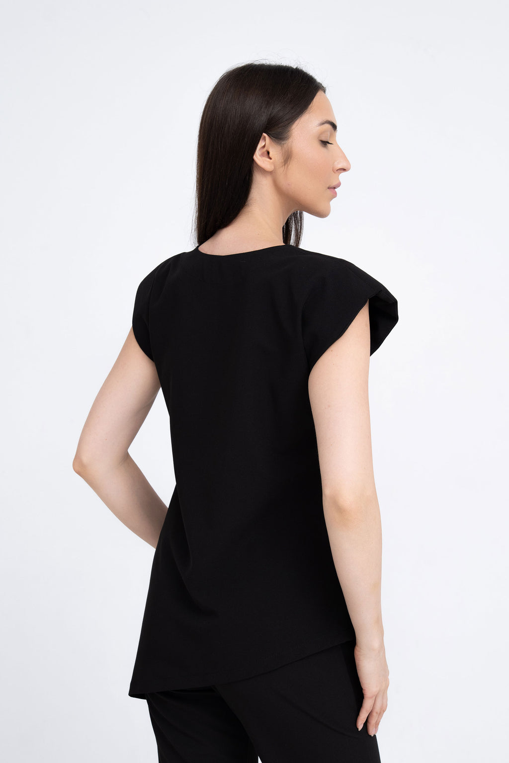 Kosmetyczna bluzka damska Raya - kolor black