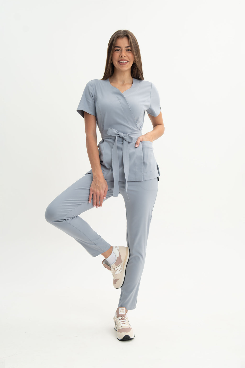 Tunika kosmetyczna Lili Premium - kolor frozen silk