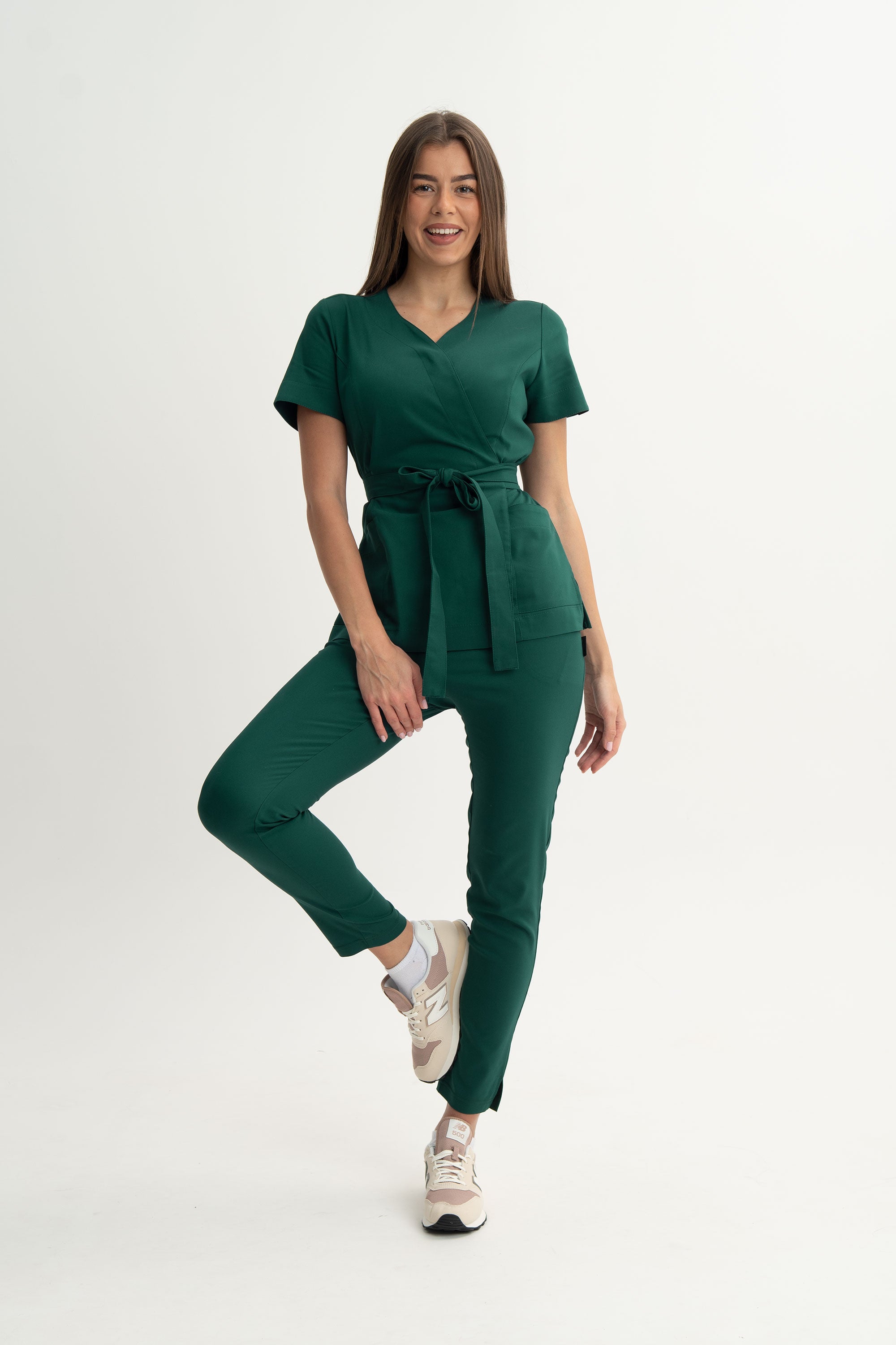 Tunika kosmetyczna Lili Premium - kolor green cream