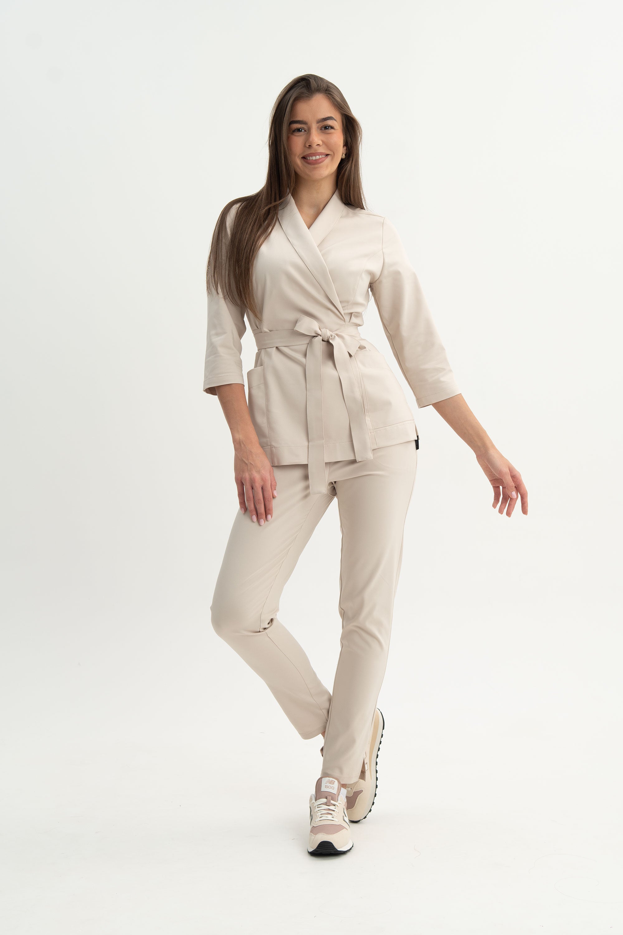 Tunika kosmetyczna Letii - kolor vanilla beige