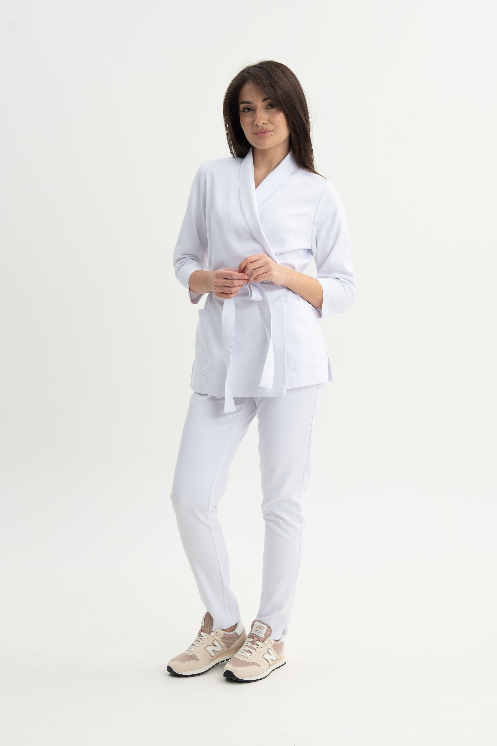 Tunika kosmetyczna Leti - kolor silk white