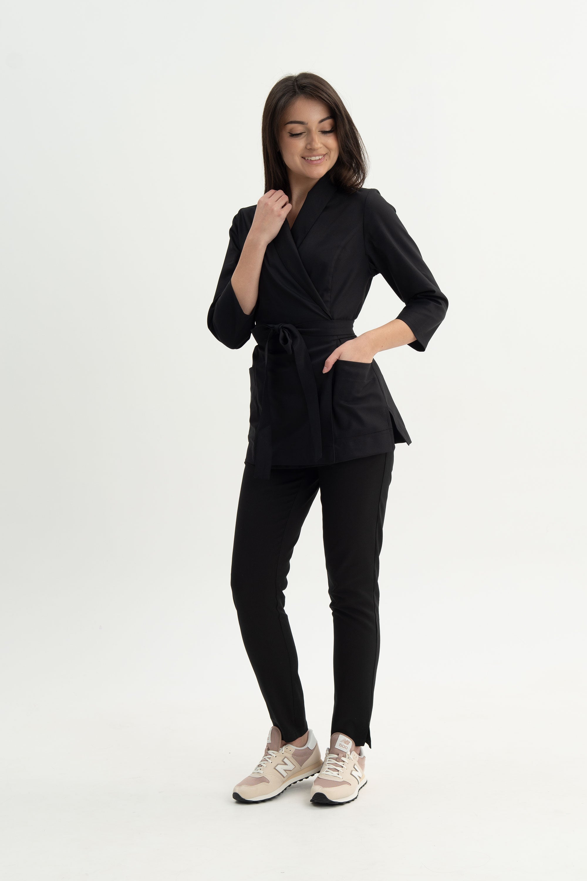 Tunika kosmetyczna Leti - kolor velvet black