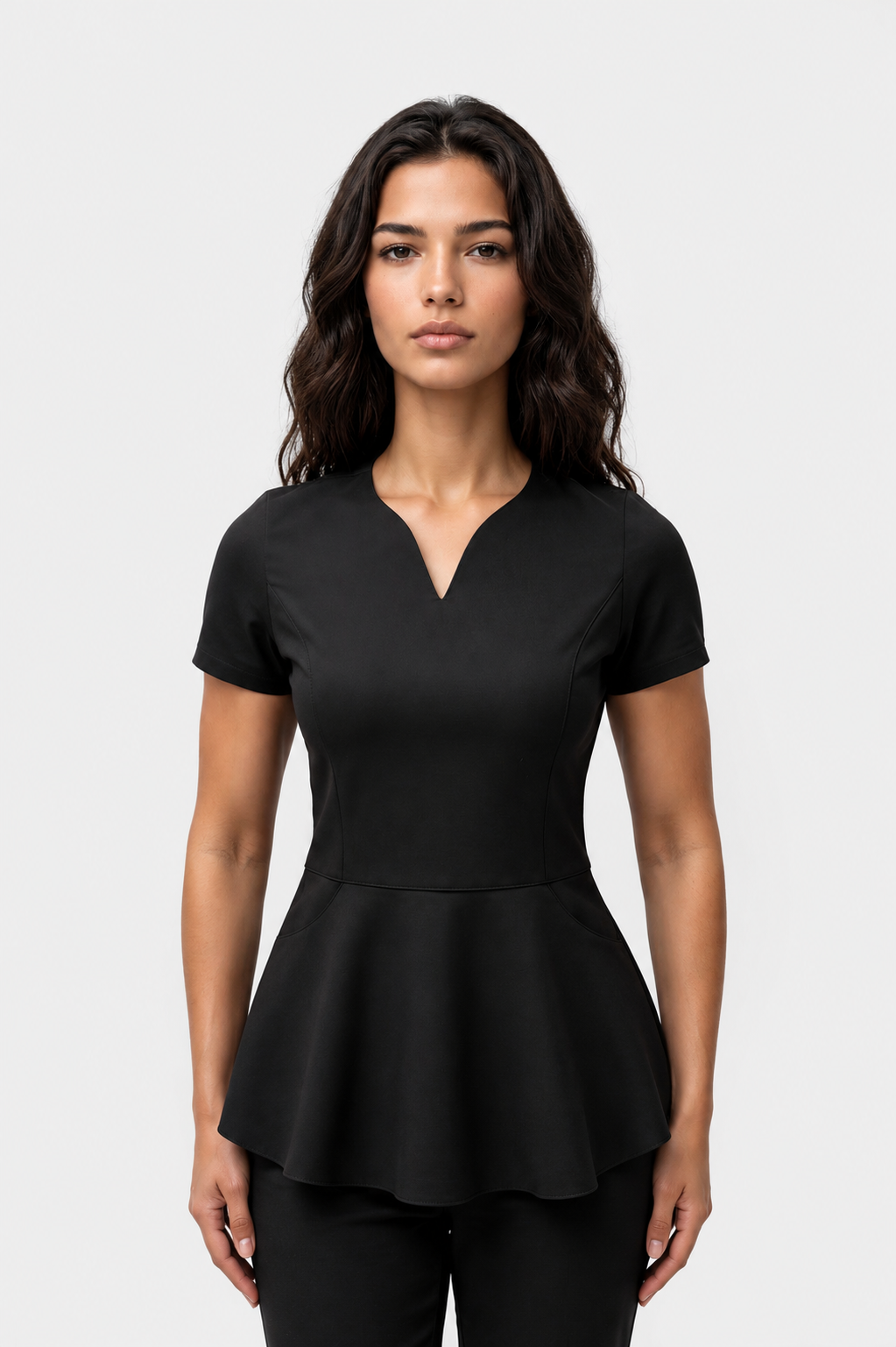 Bluza z baskinką Kate black