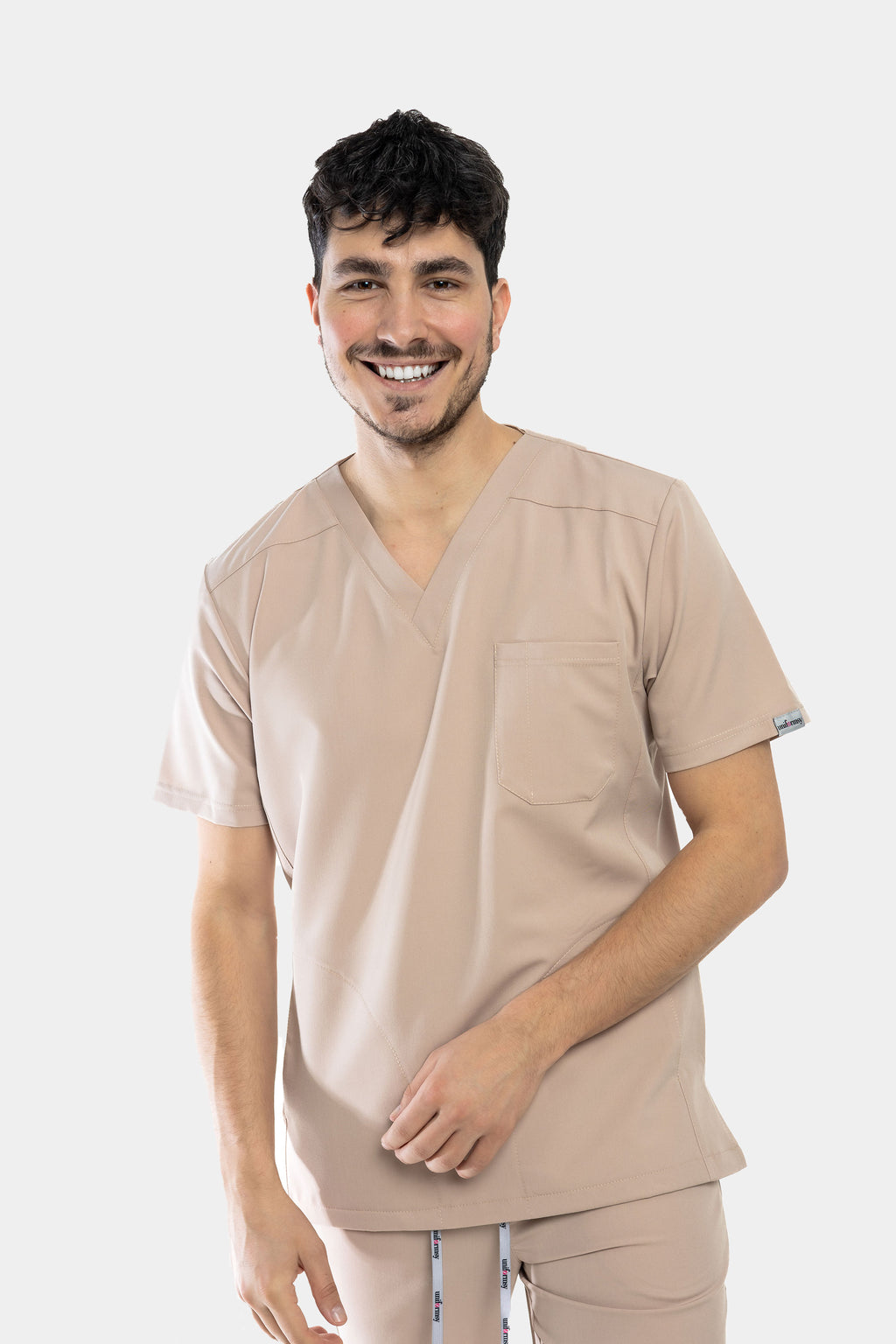 Męska bluza medyczna Harry - kolor beige