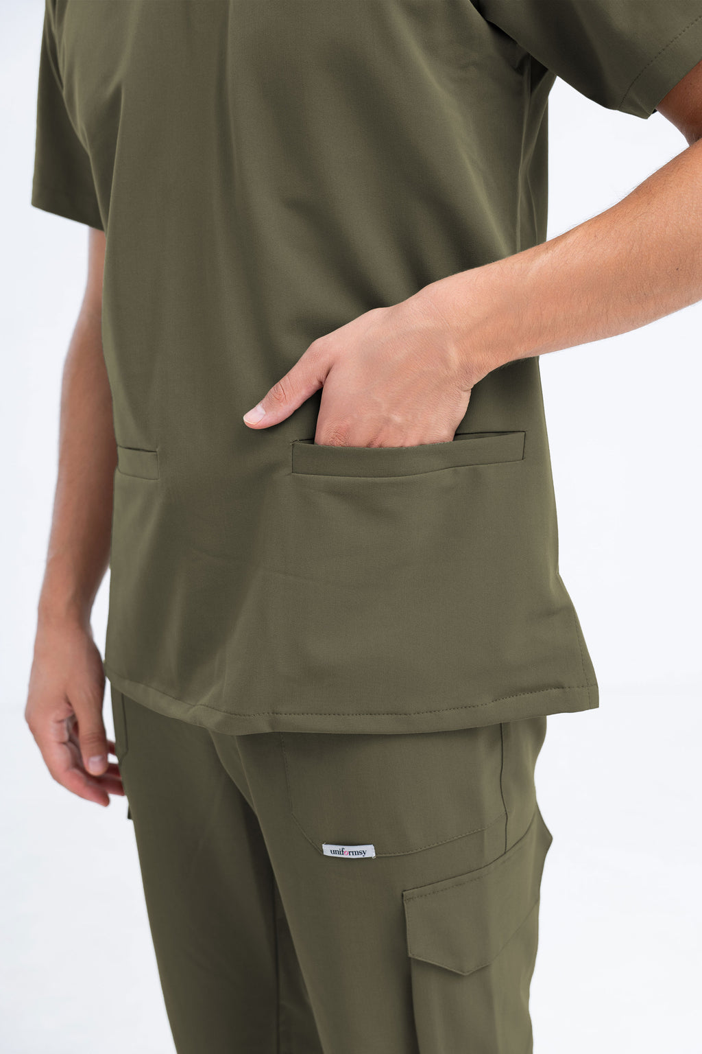 Medyczna bluza męska Stanley - kolor olive