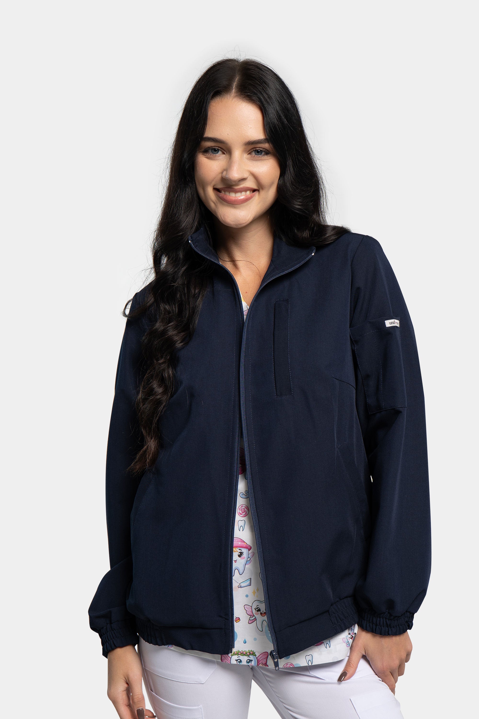 Kurtka bomberka damska - kolor dark navy