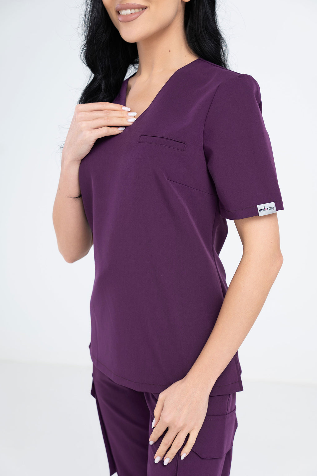 Medyczna bluza damska Cami - kolor purple