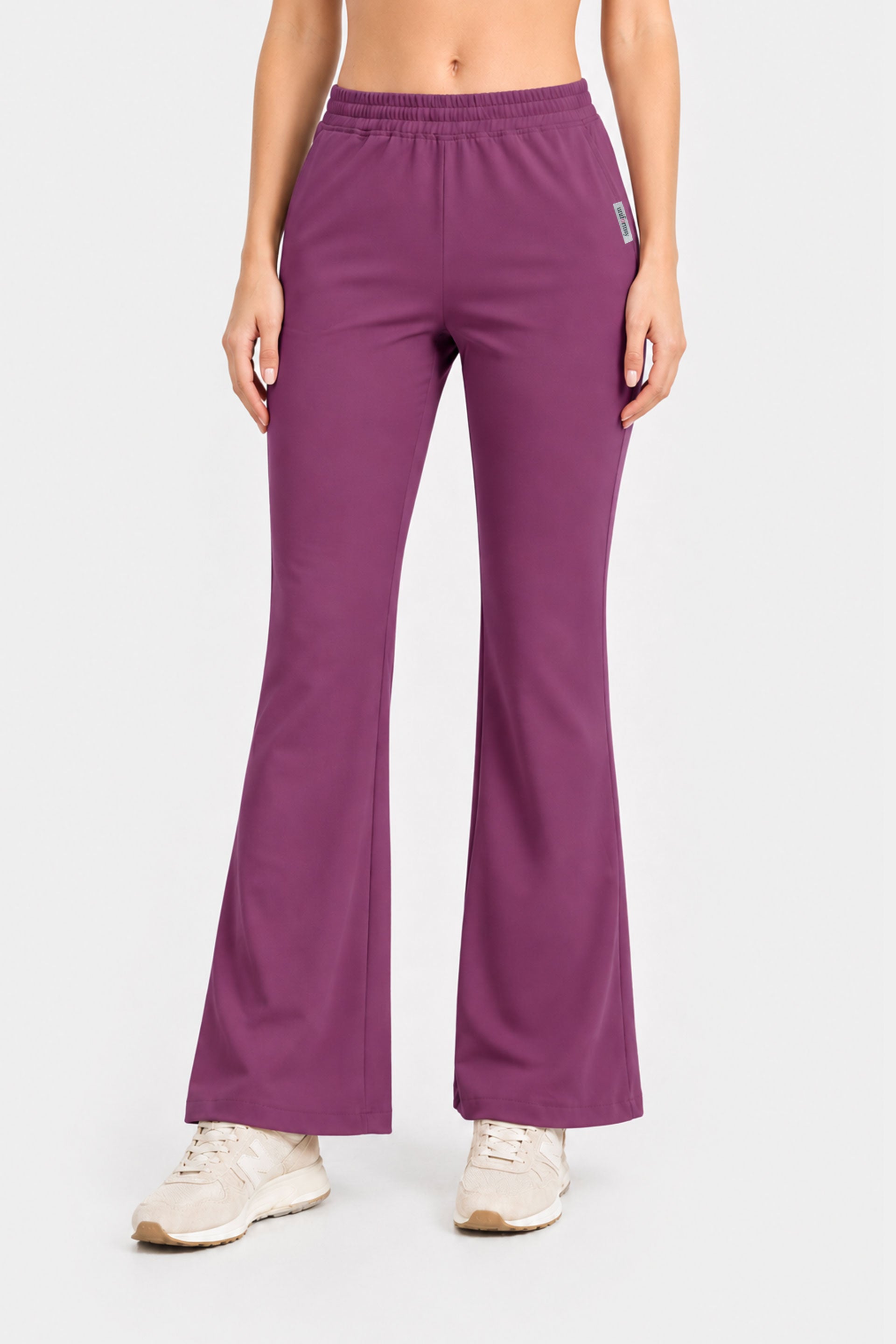 Soft women's medical flared trousers