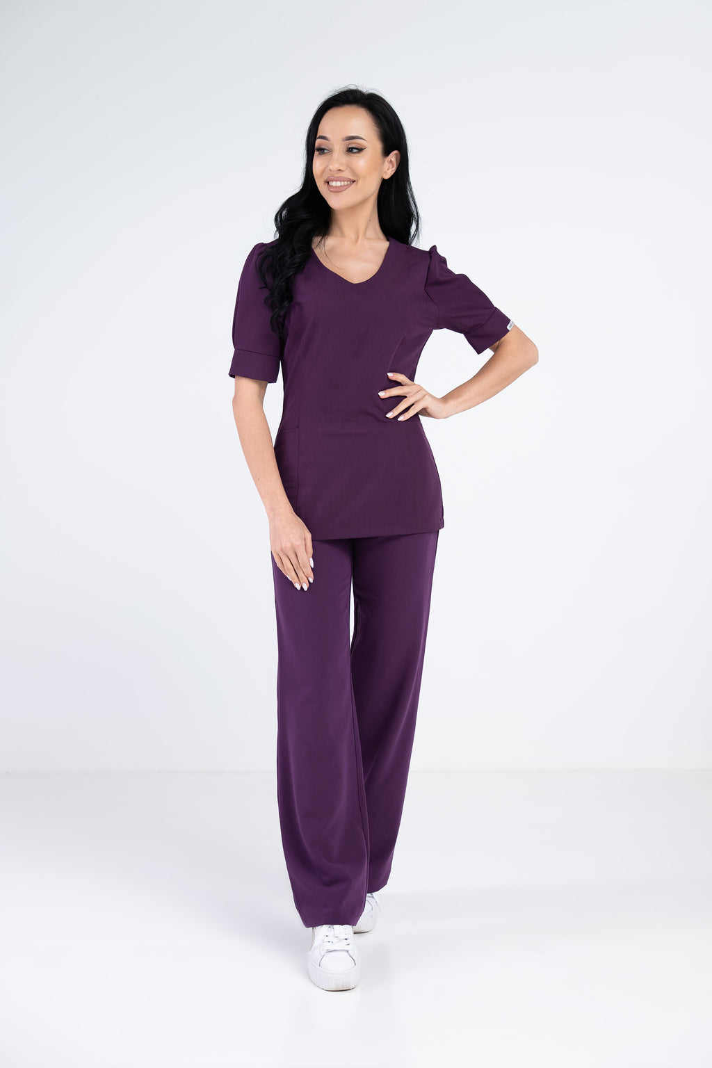 Medyczna bluza damska Julia - kolor purple