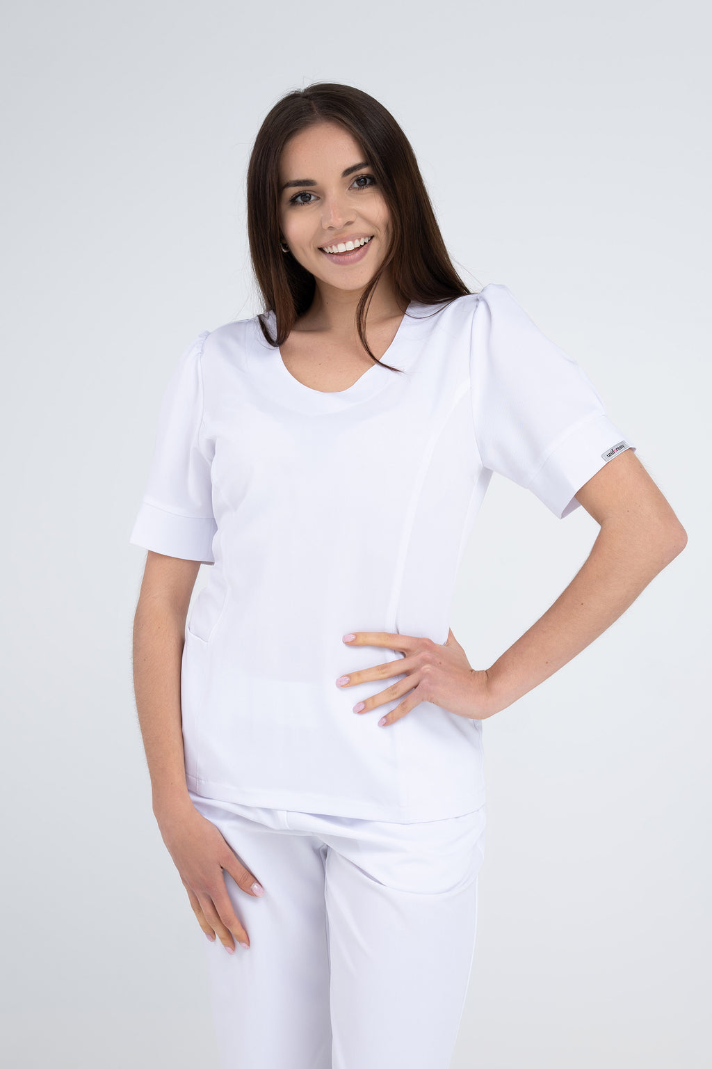 Medyczna bluza damska Julia - kolor White