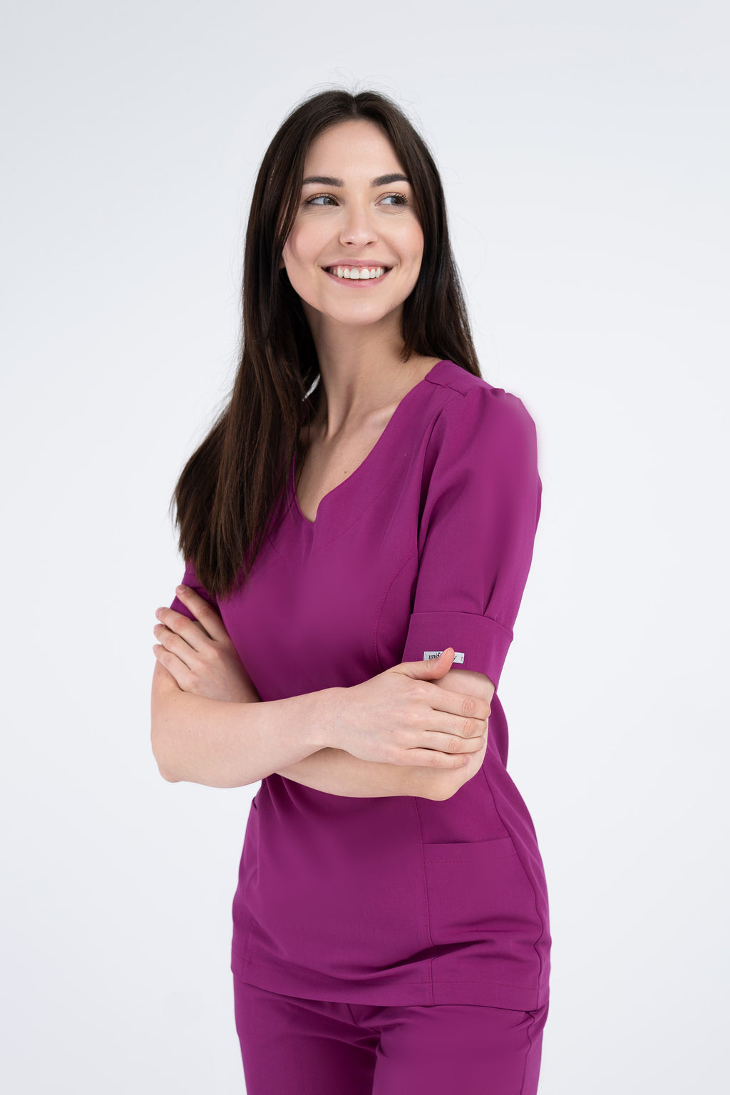Medyczna bluza damska Julia - kolor rouge