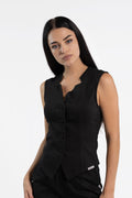 Kosmetyczna kamizelka damska - kolor velvet black