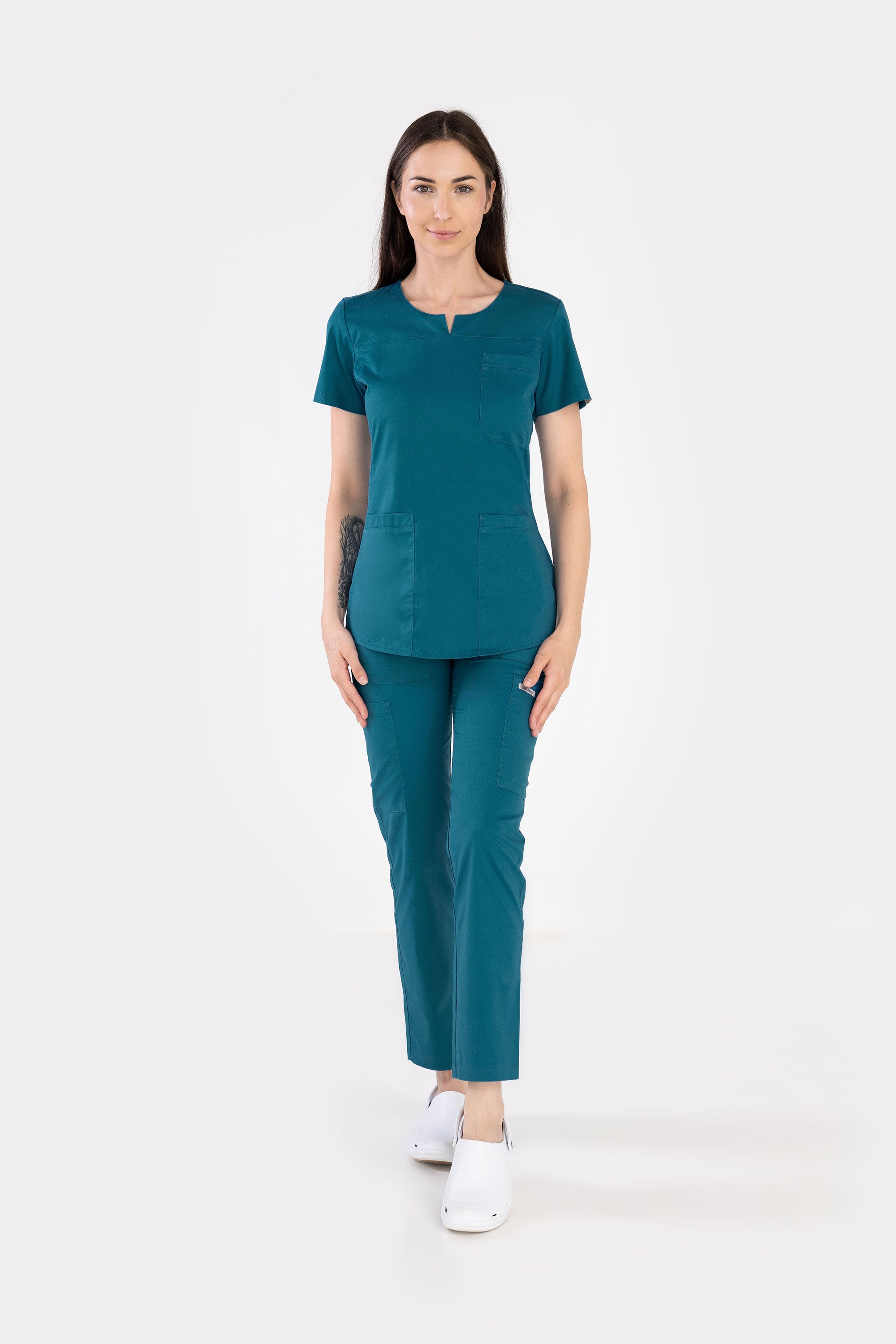 Komplet medyczny damski Coco - kolor morski