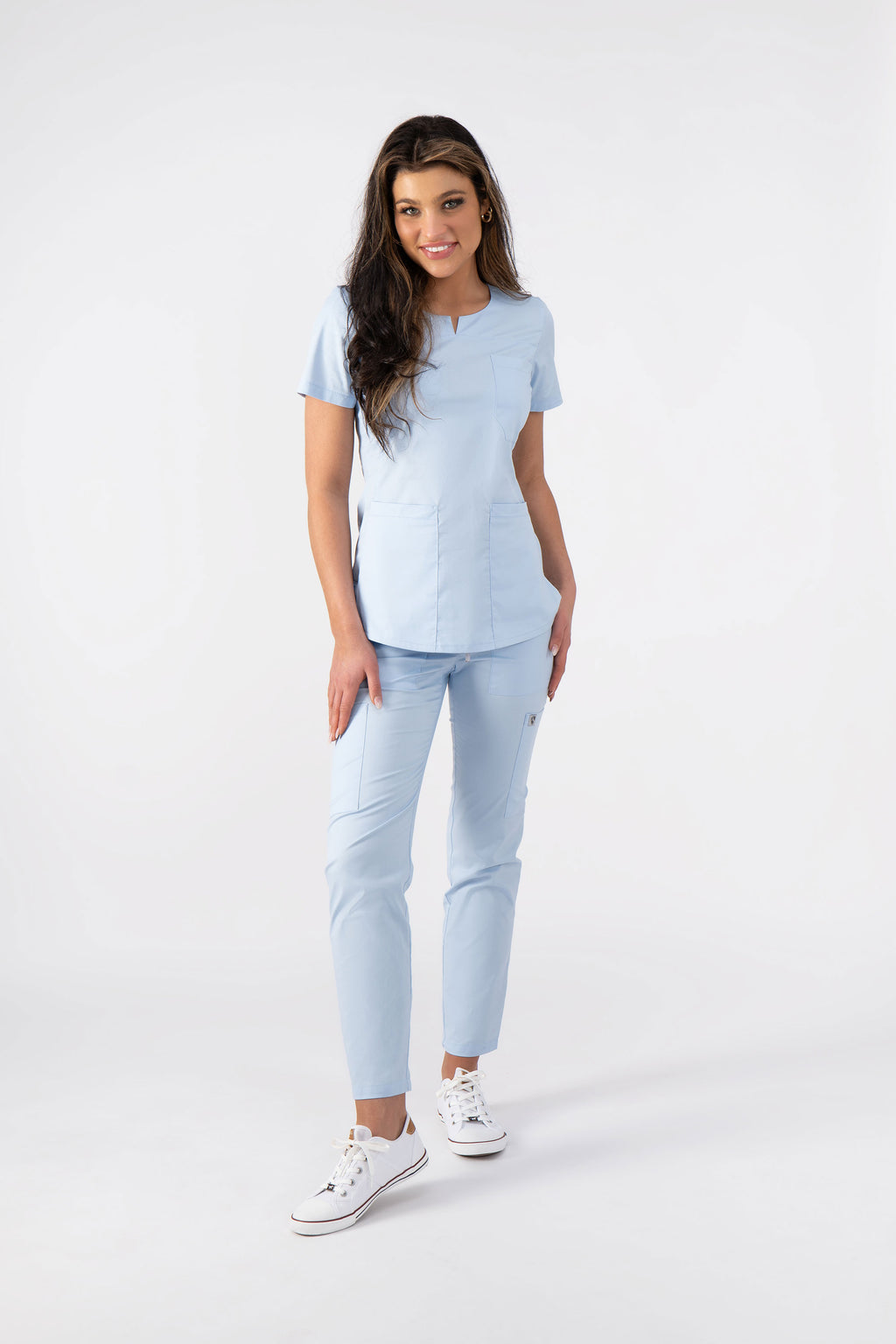 Komplet medyczny damski Coco - kolor jasnoniebieski