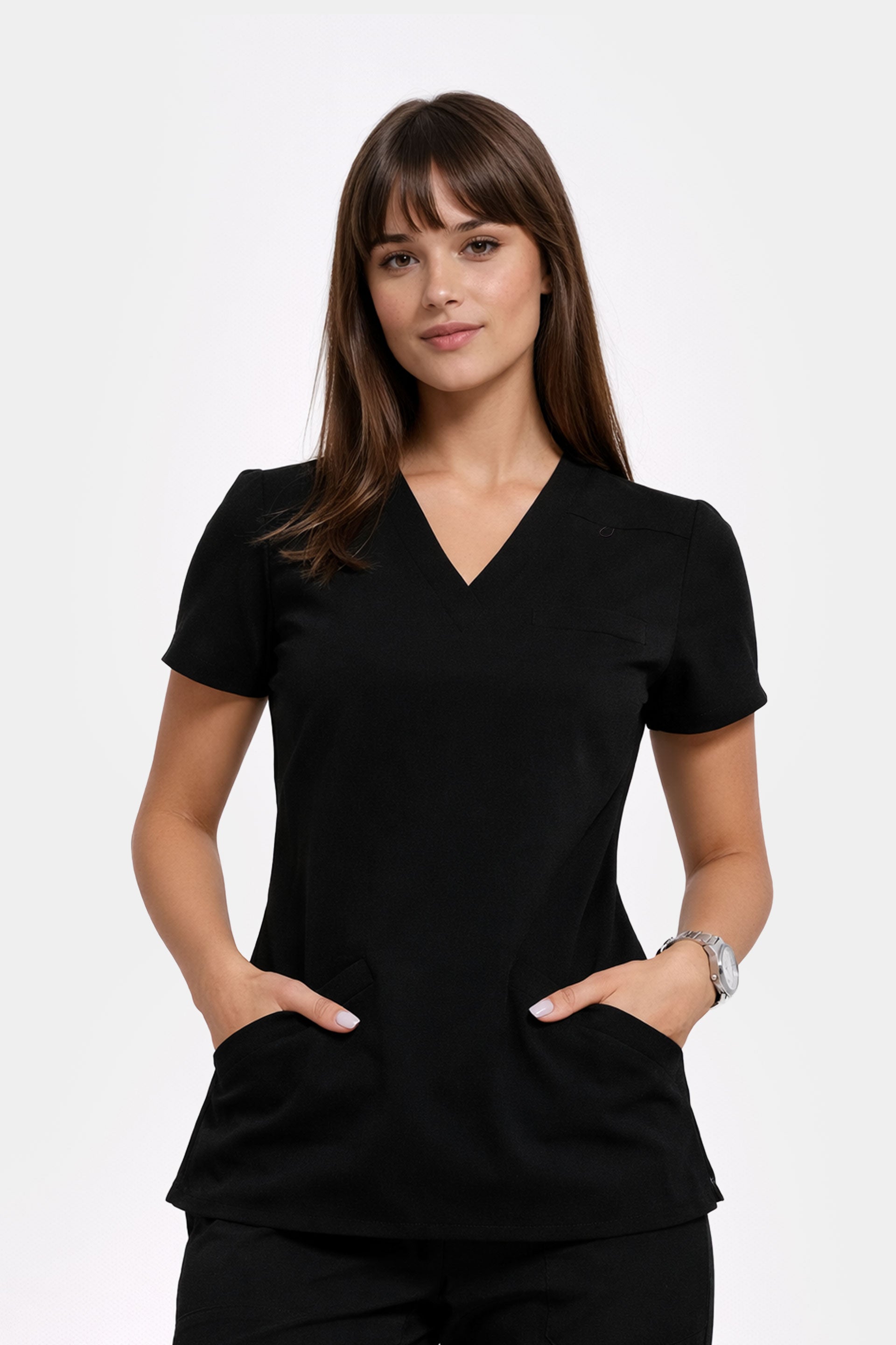 Damska bluza medyczna Stella - kolor black