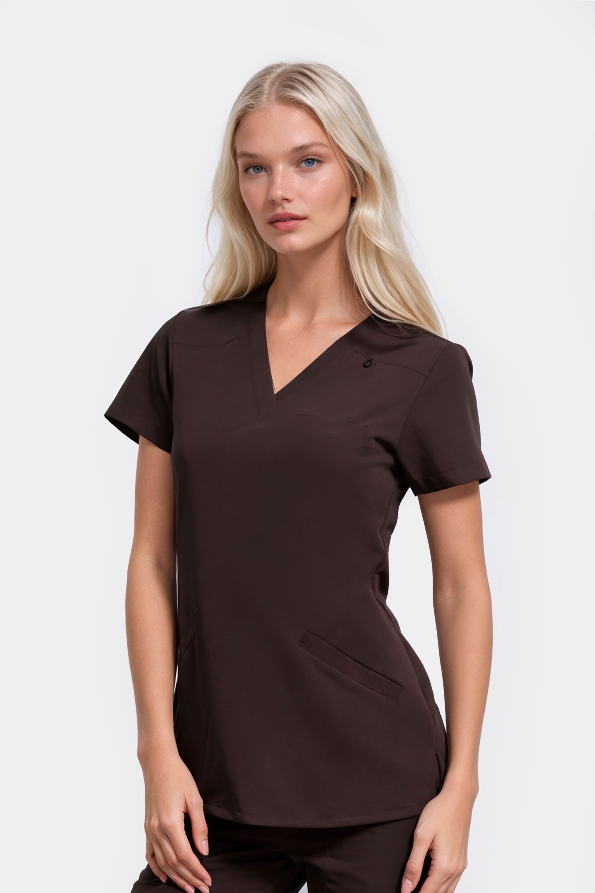 Damska bluza medyczna Stella - kolor choco