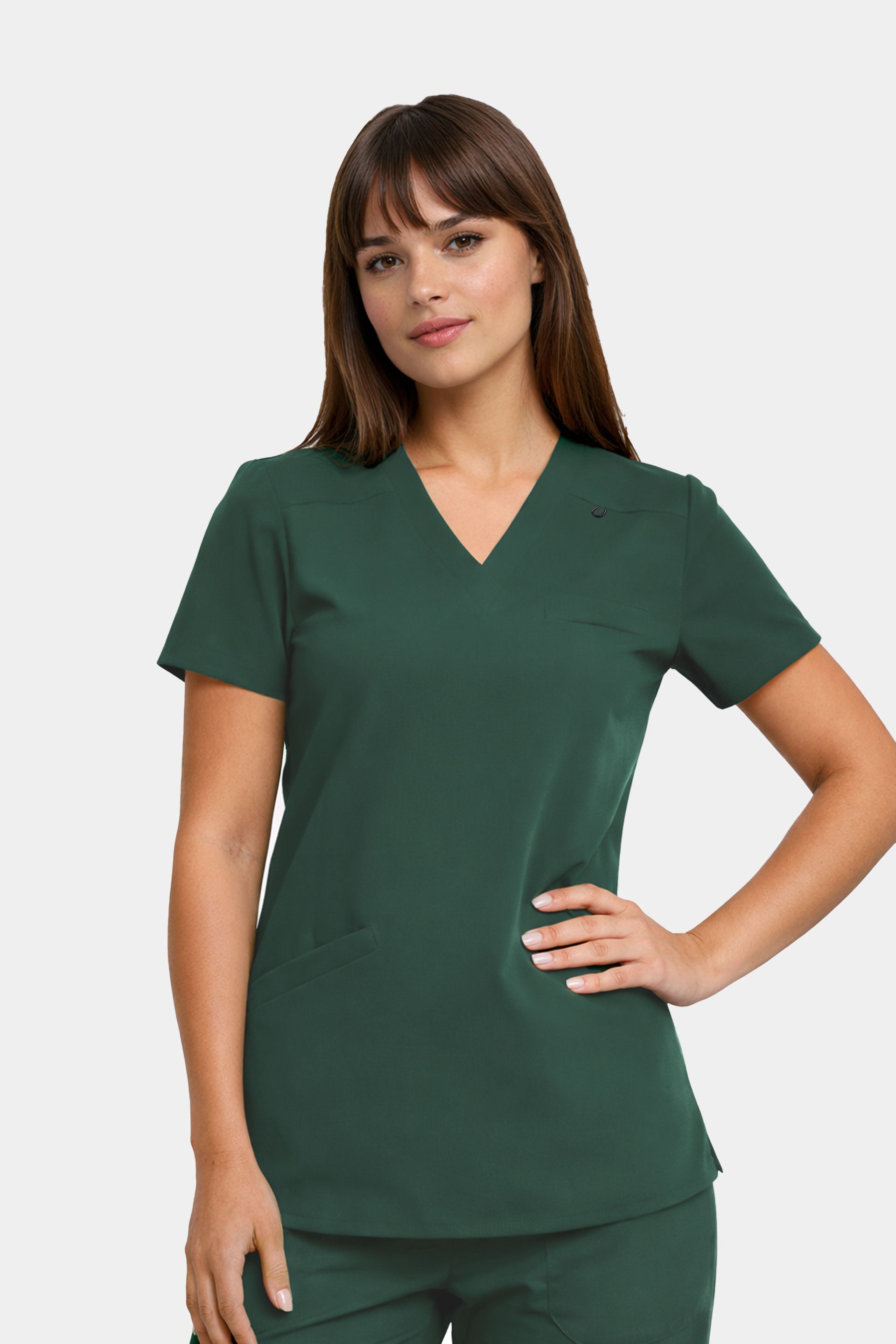 Damska bluza medyczna Stella - kolor dark green