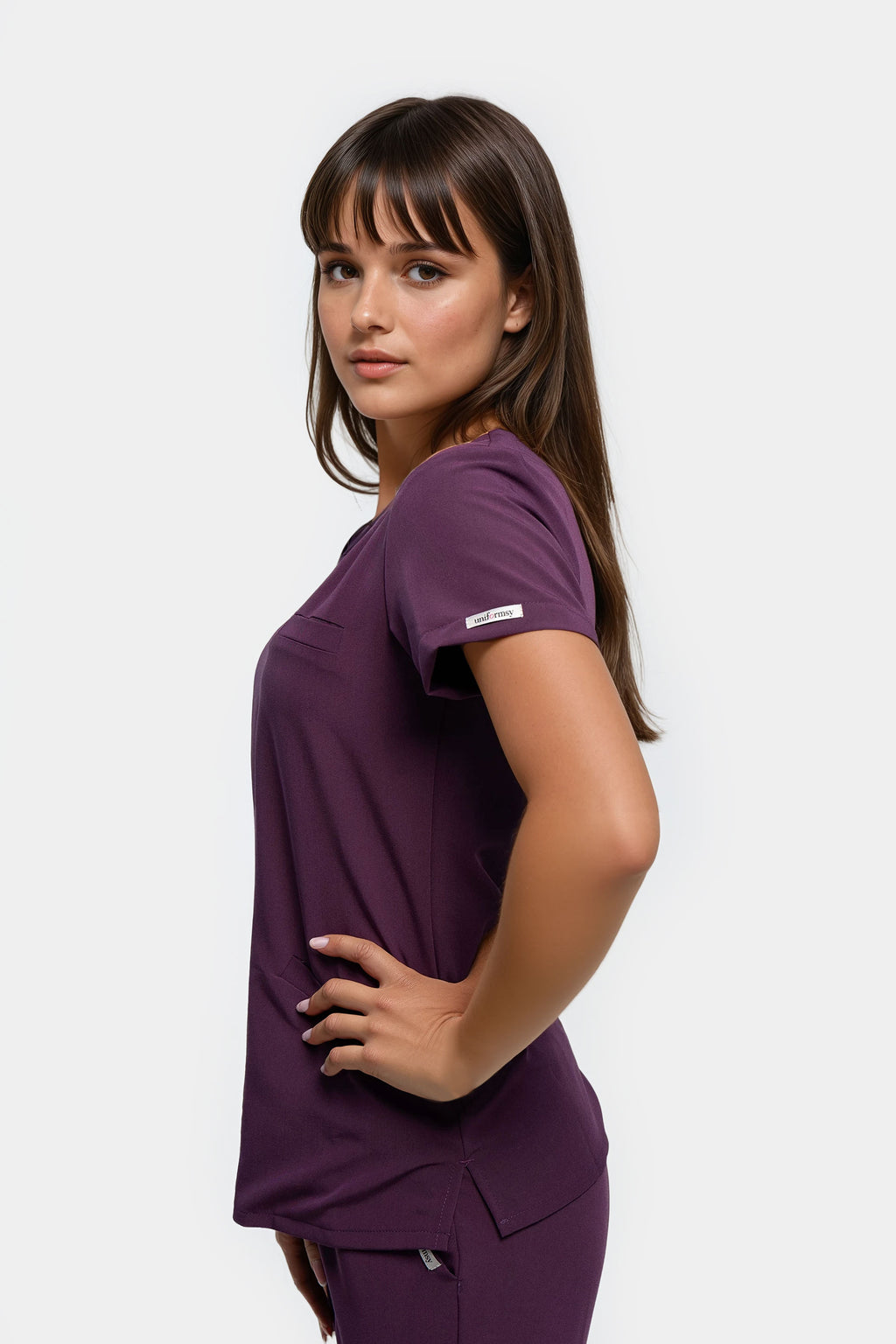 Damska bluza medyczna Stella - kolor purple