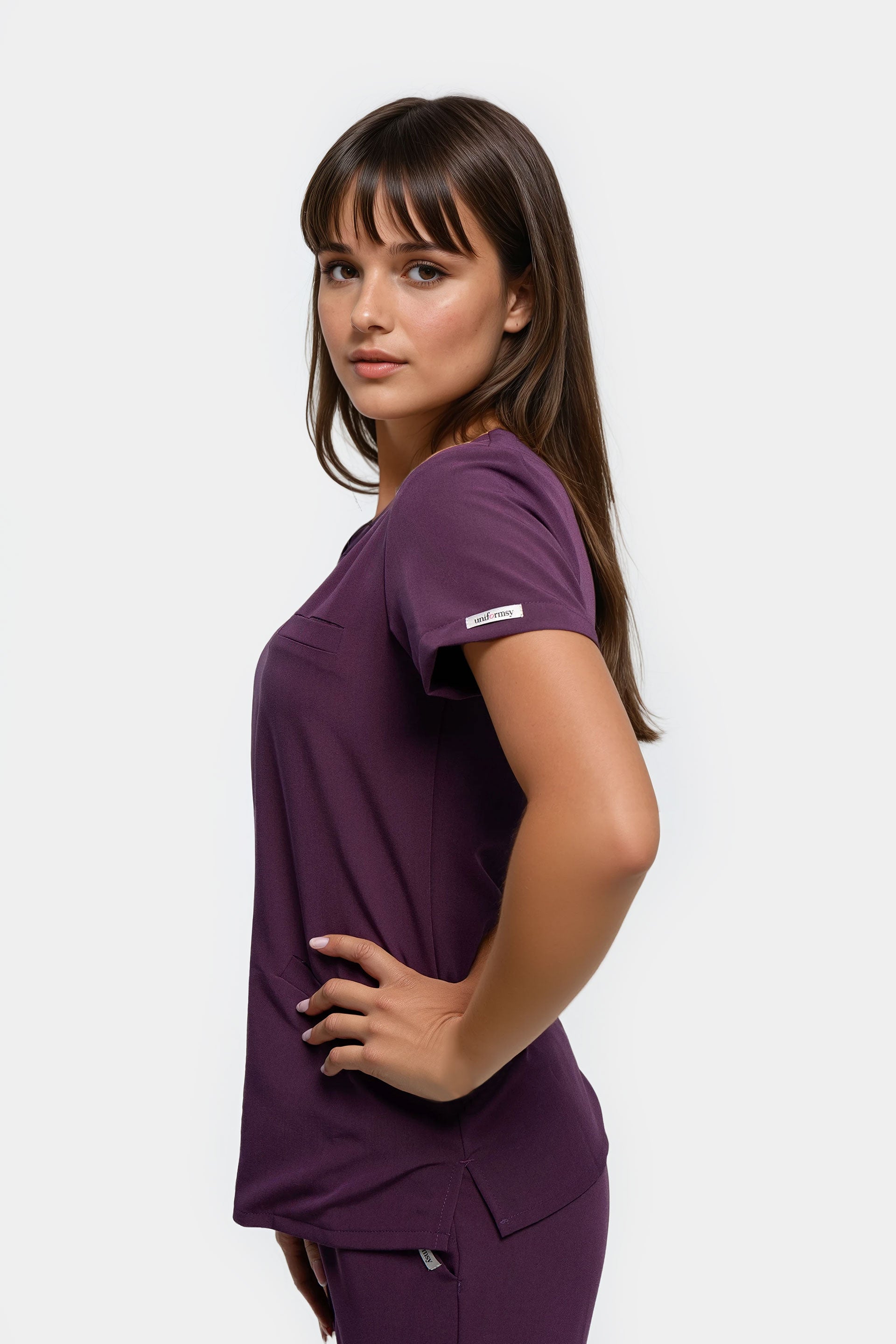 Damska bluza medyczna Stella - kolor purple