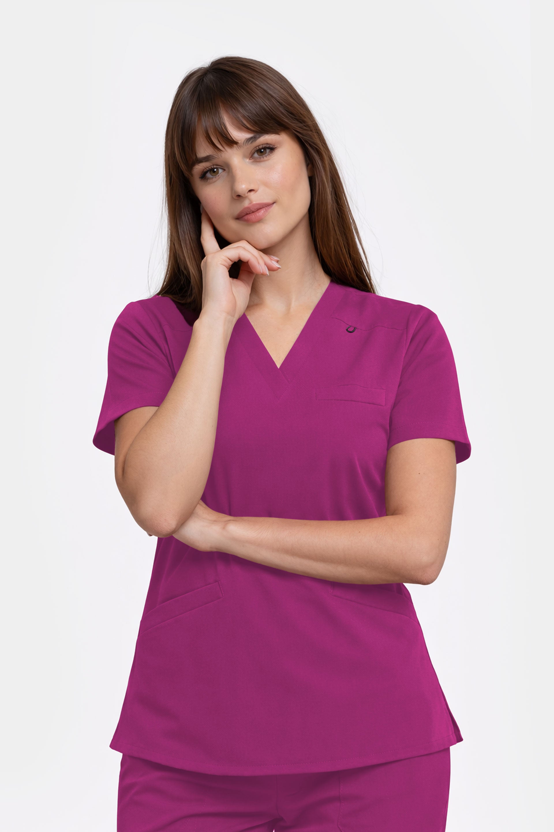 Damska bluza medyczna Stella - kolor rouge