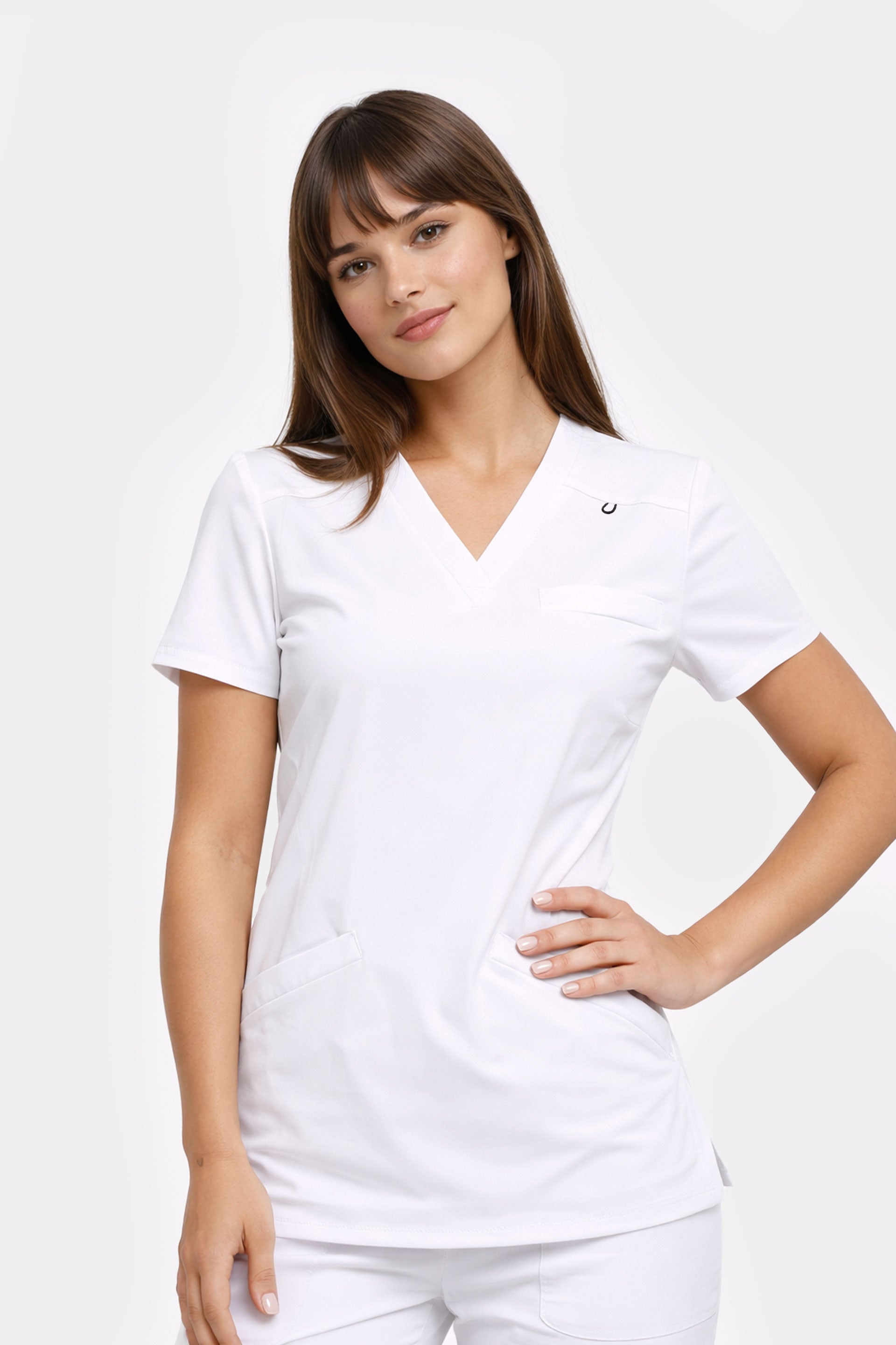 Damska bluza medyczna Stella - kolor white