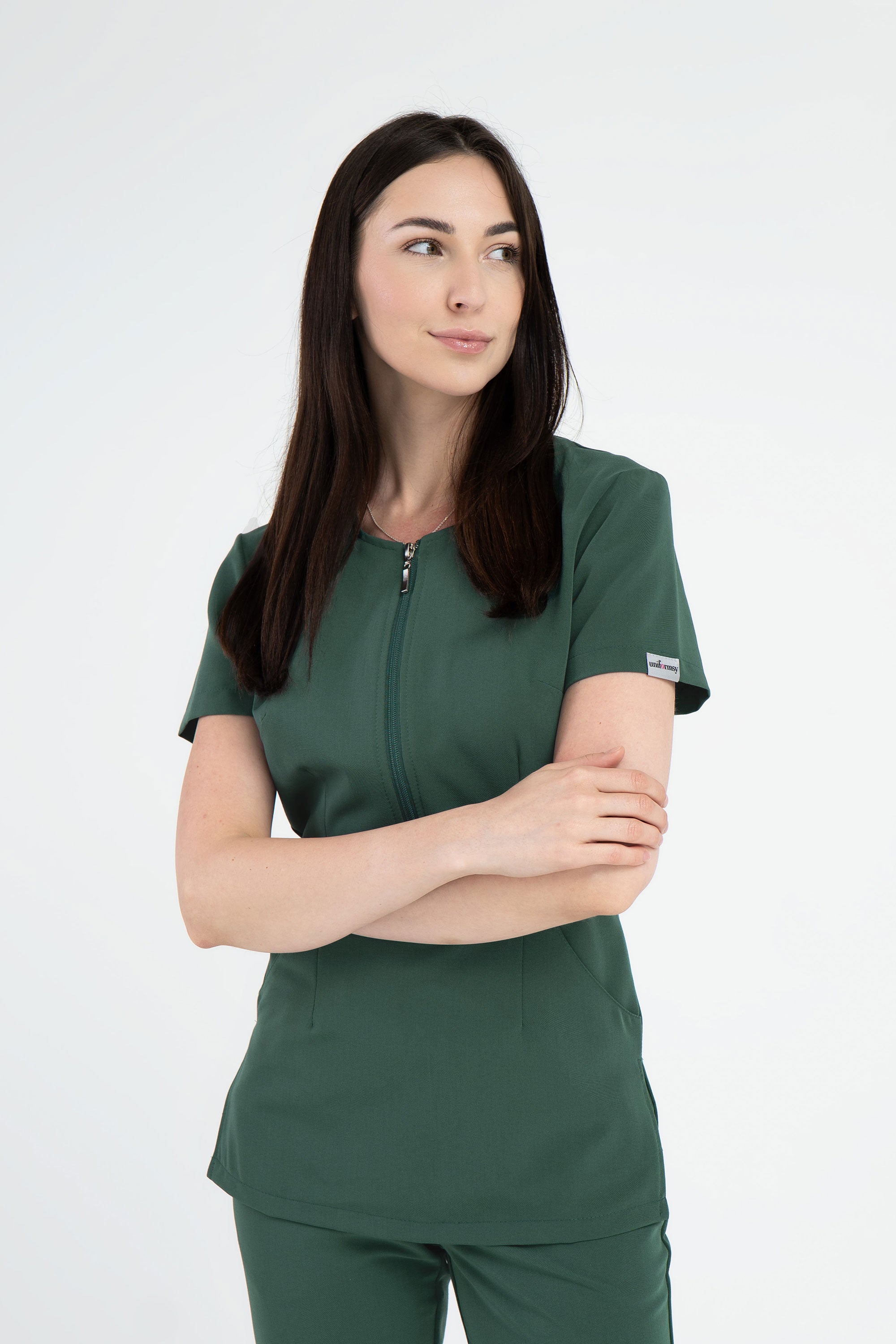 Damska bluza Linda Soft - kolor dark green