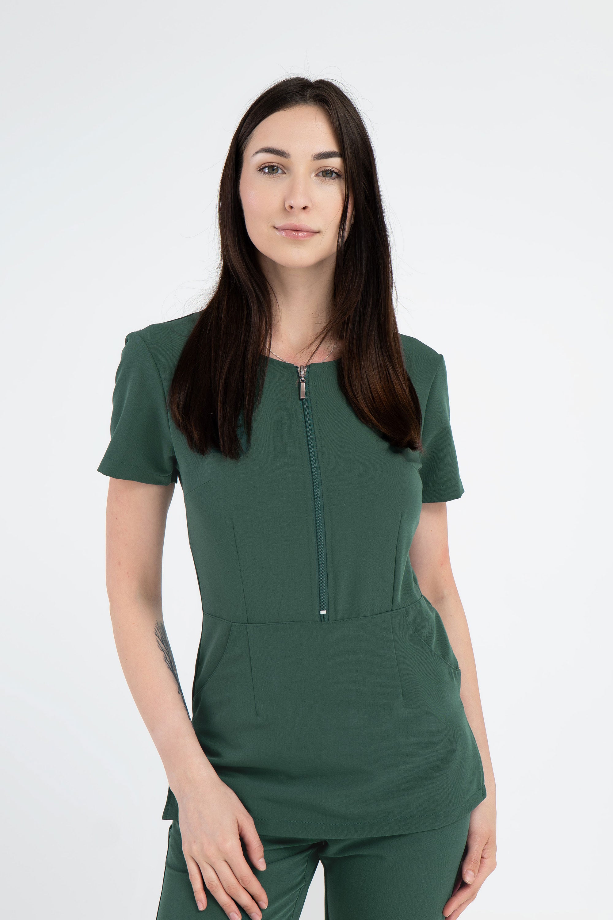 Damska bluza Linda Soft - kolor dark green