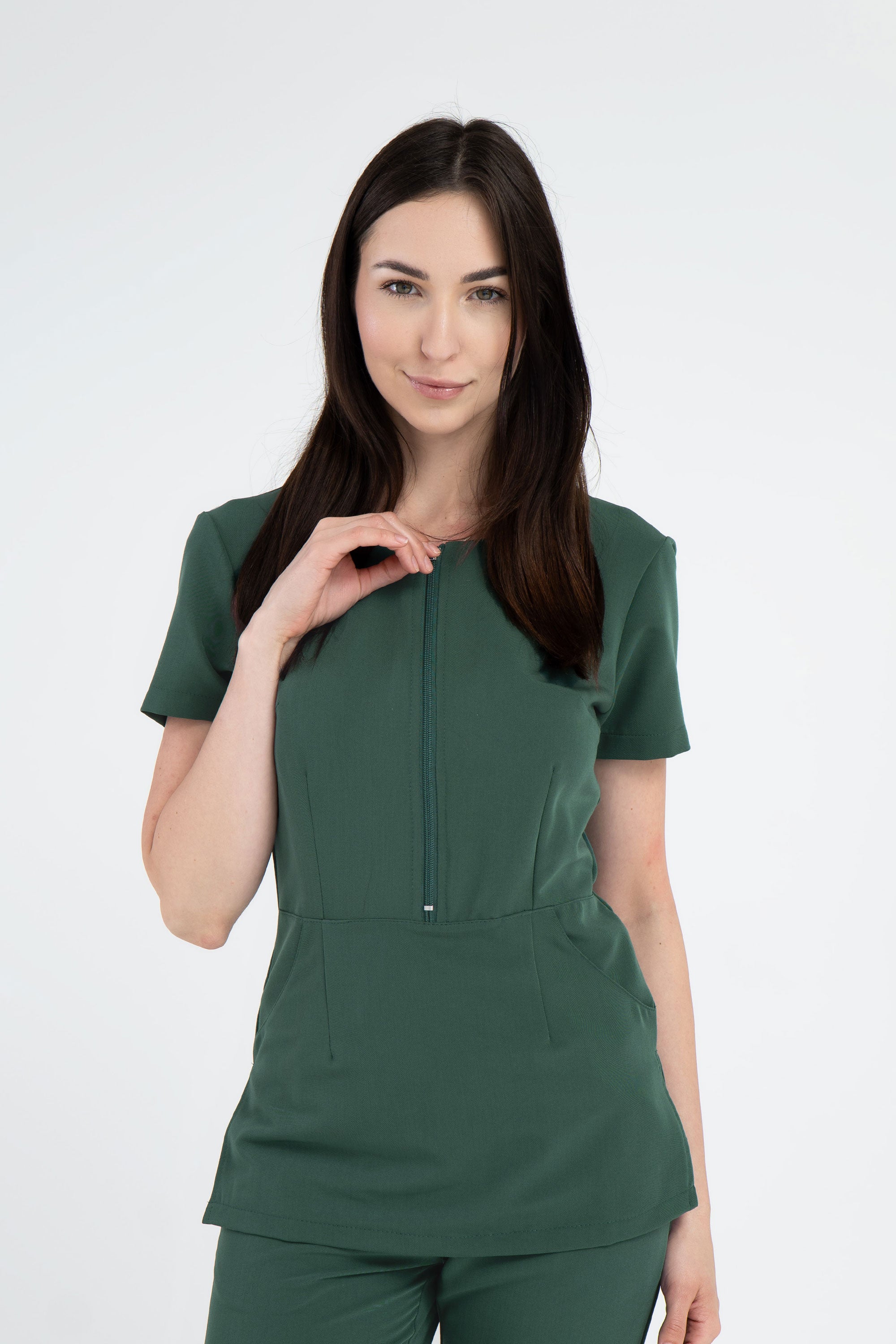 Damska bluza Linda Soft - kolor dark green