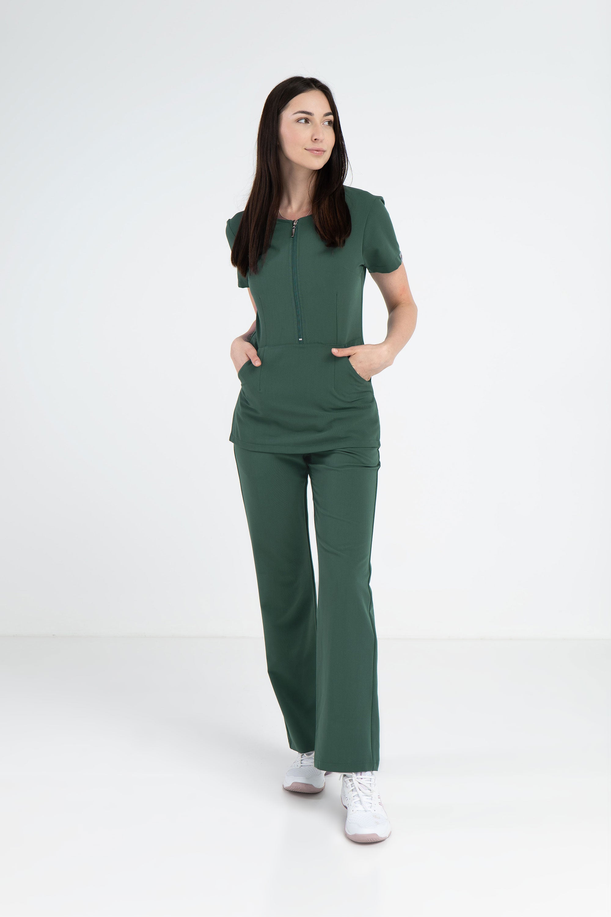 Damska bluza Linda Soft - kolor dark green